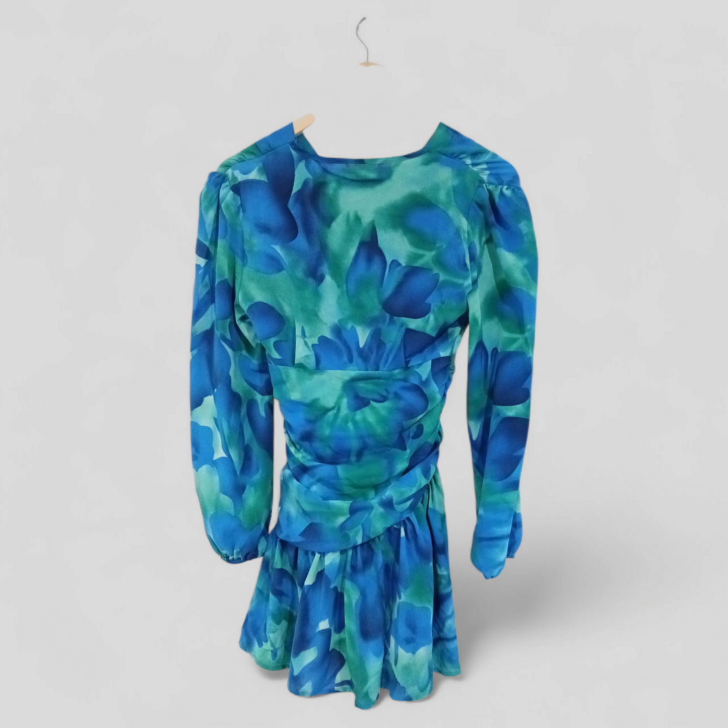 (XS) Shein | Blue/Green L/S Dress