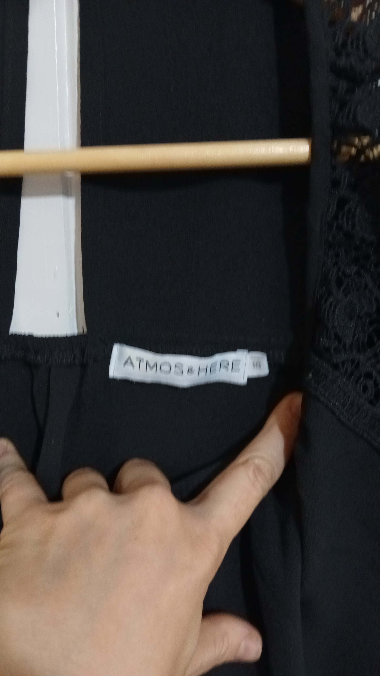 (18) Atmos & Here | Black Blouse