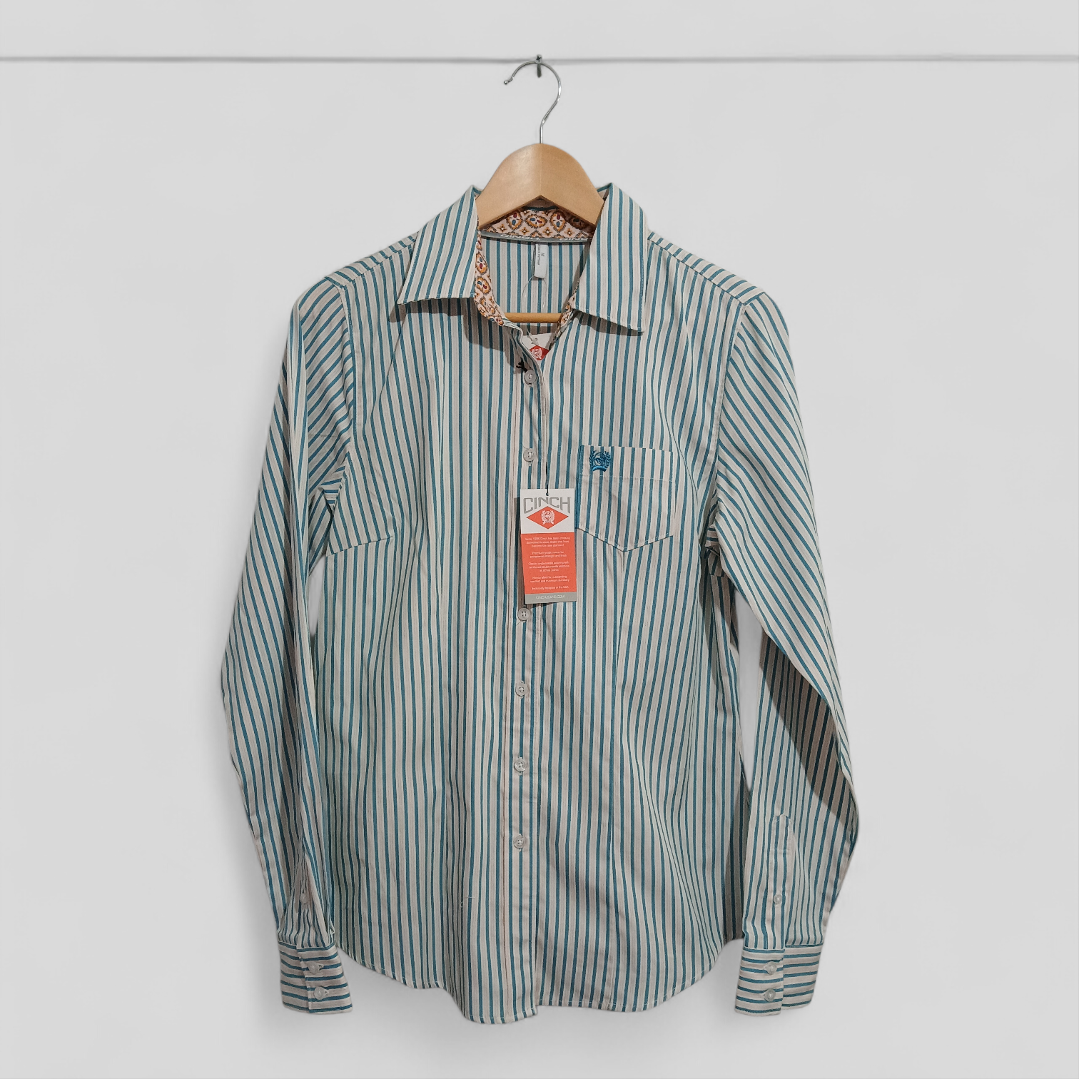 Image of (XXL) Cinch | Striped LS Shirt BNWT