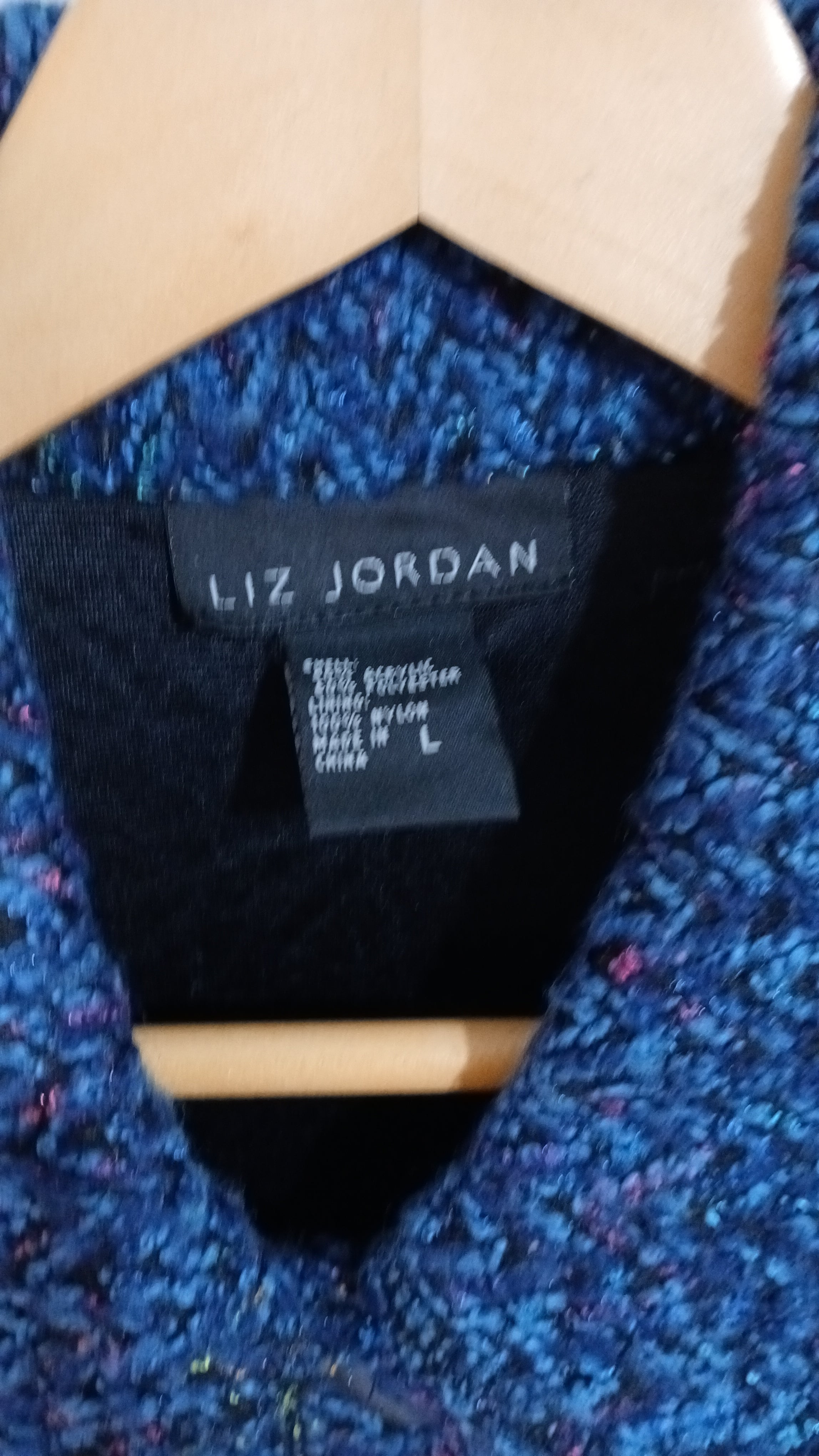 Image of (L) Liz Jordan | Navy Fleck Jacket