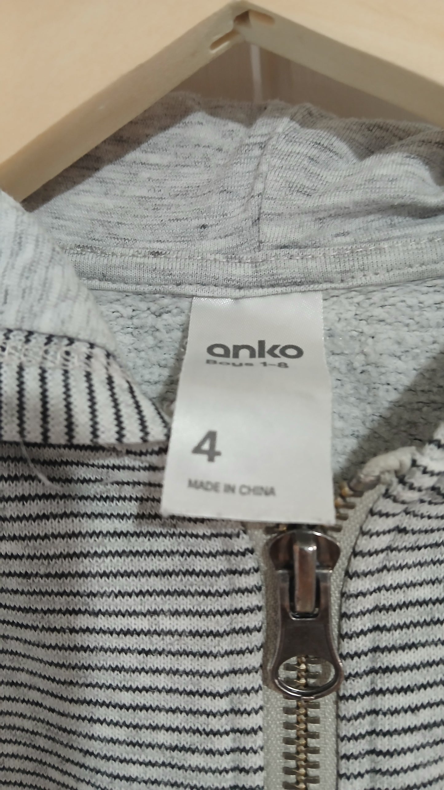 (4JNR) Anko | Striped Hoodie