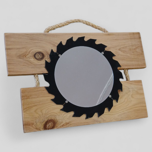 Mirror w/ Saw Blade