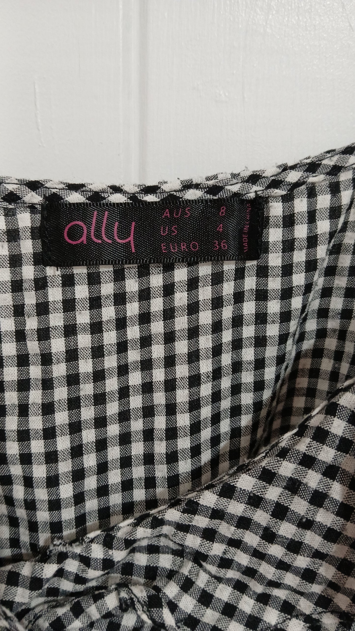 (8) Ally | Gingham Wrap Dress