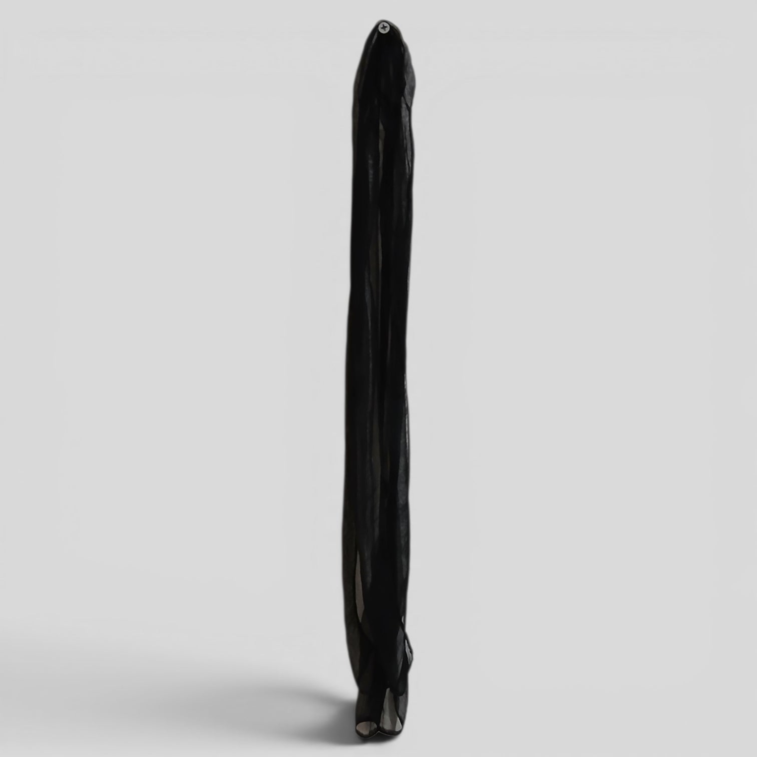 Image of Skinny Neck Scarf | Black Sheer