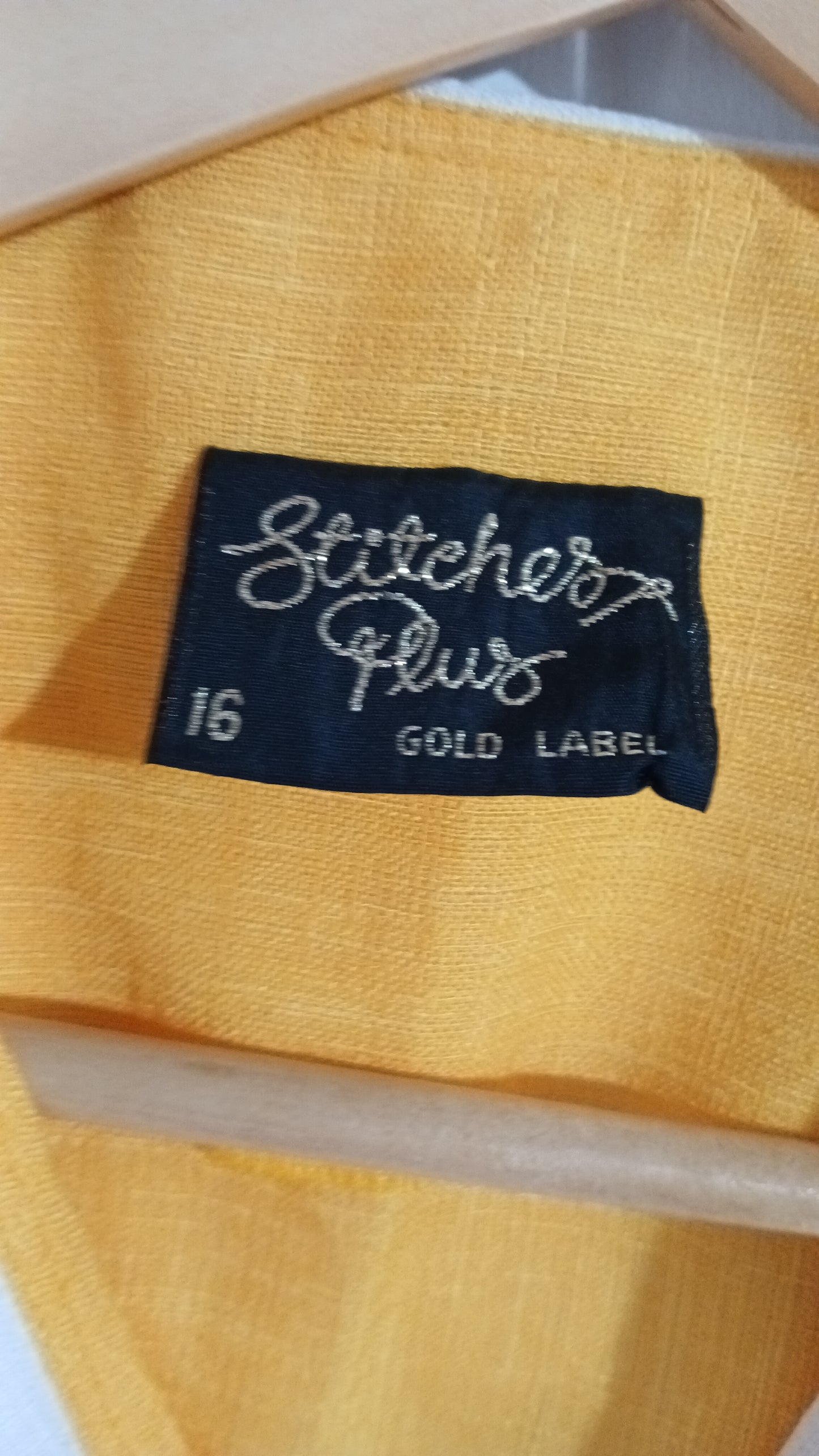 (16) Stitches Plus | Yellow Top & Skirt Set