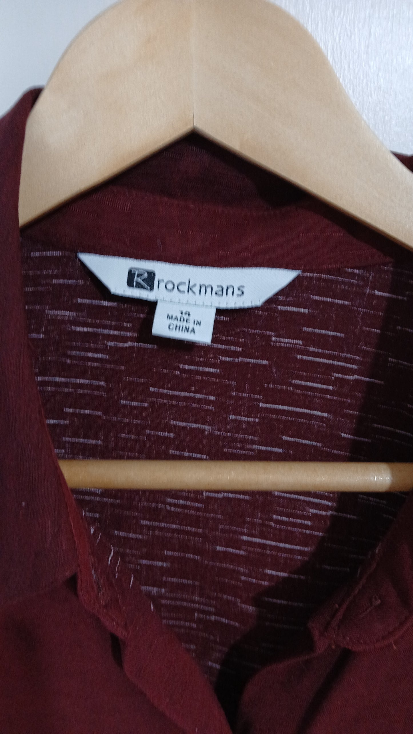 (14) Rockmans | Brown/Orange Tie Front Blouse