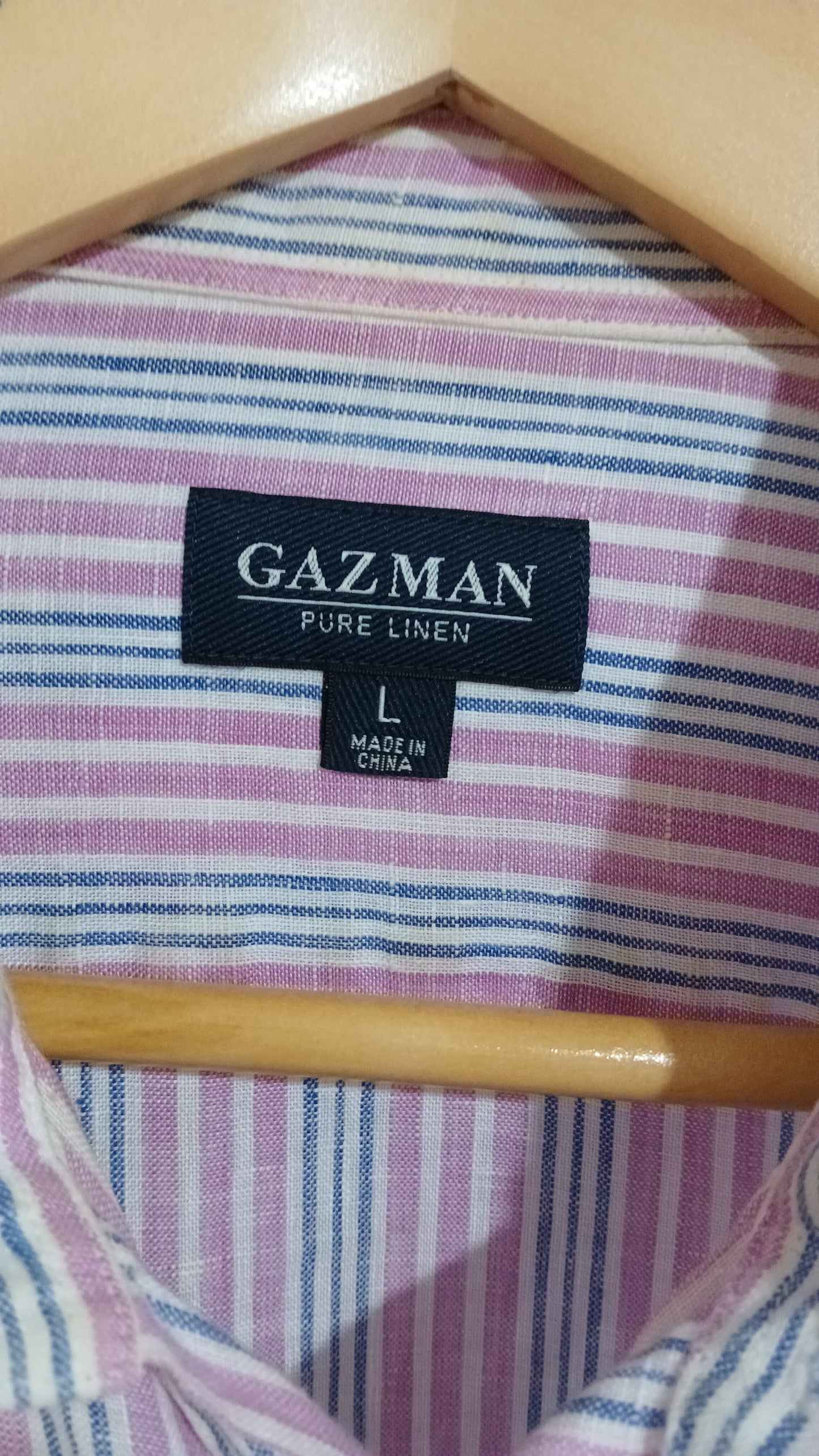 (L) Gazman | Pink Striped LS Shirt