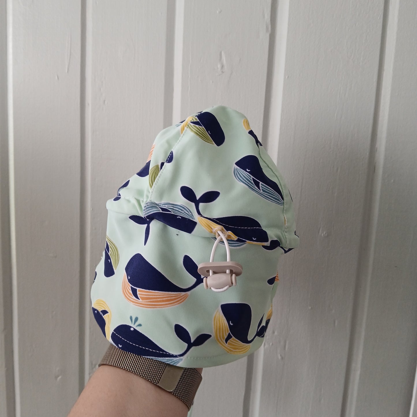 (0-12 months) Dozer Whale Swim Hat