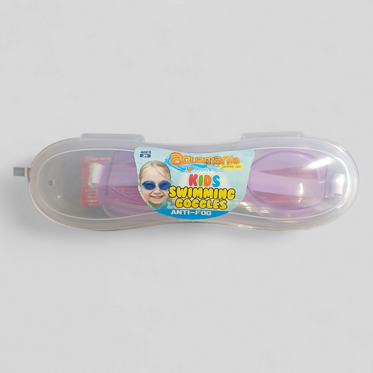 SWIMMING GOGGLES KIDS W/CASE