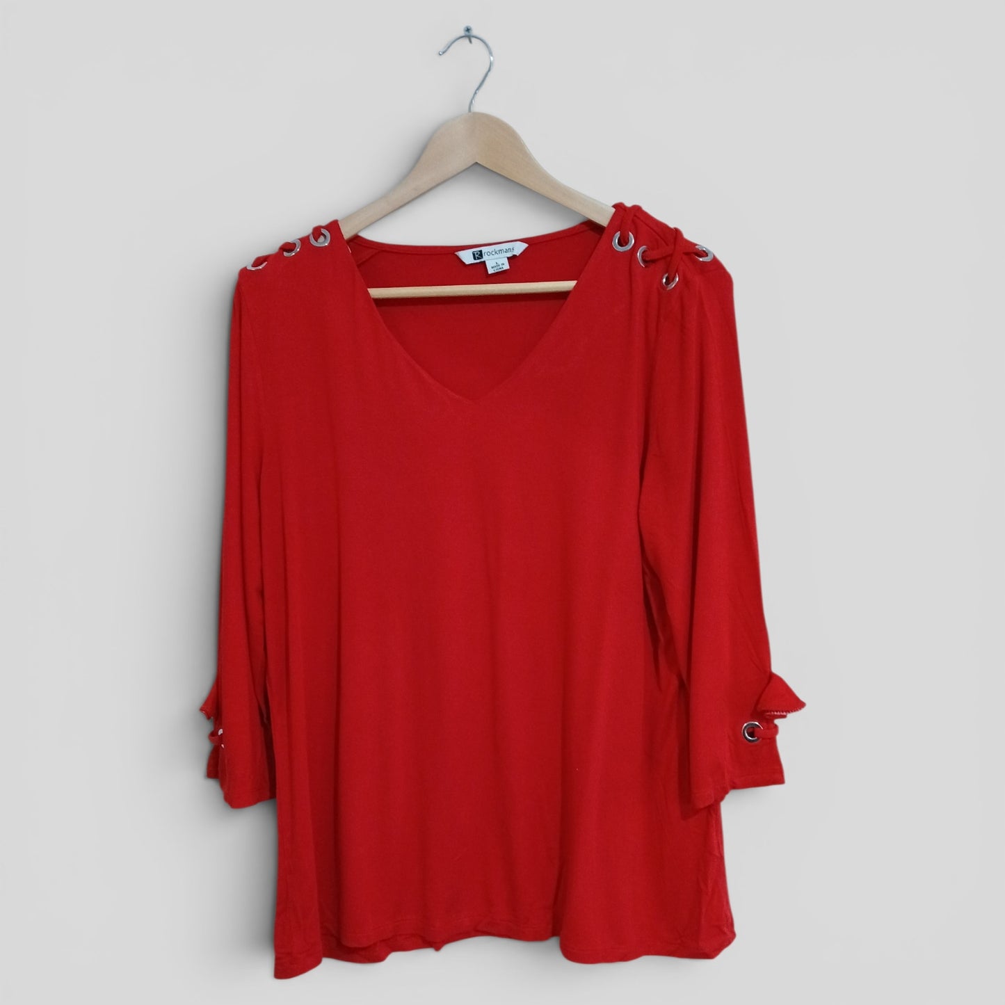 (L) Rockmans | Red Blouse