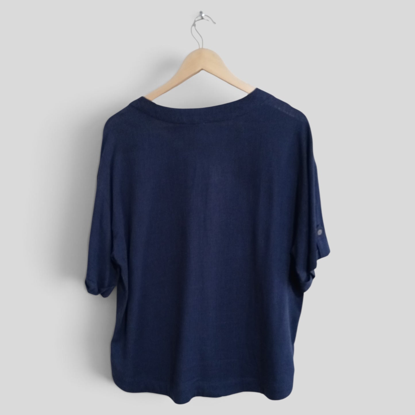 (L) Navy Blouse
