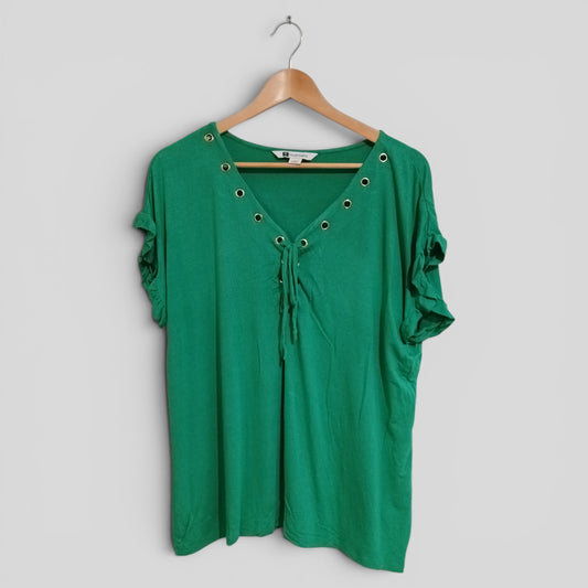 (L) Rockmans | Green Blouse