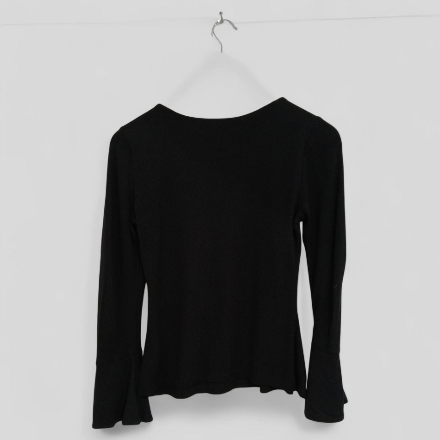 (S) Veronika Maine | Black L/S Blouse