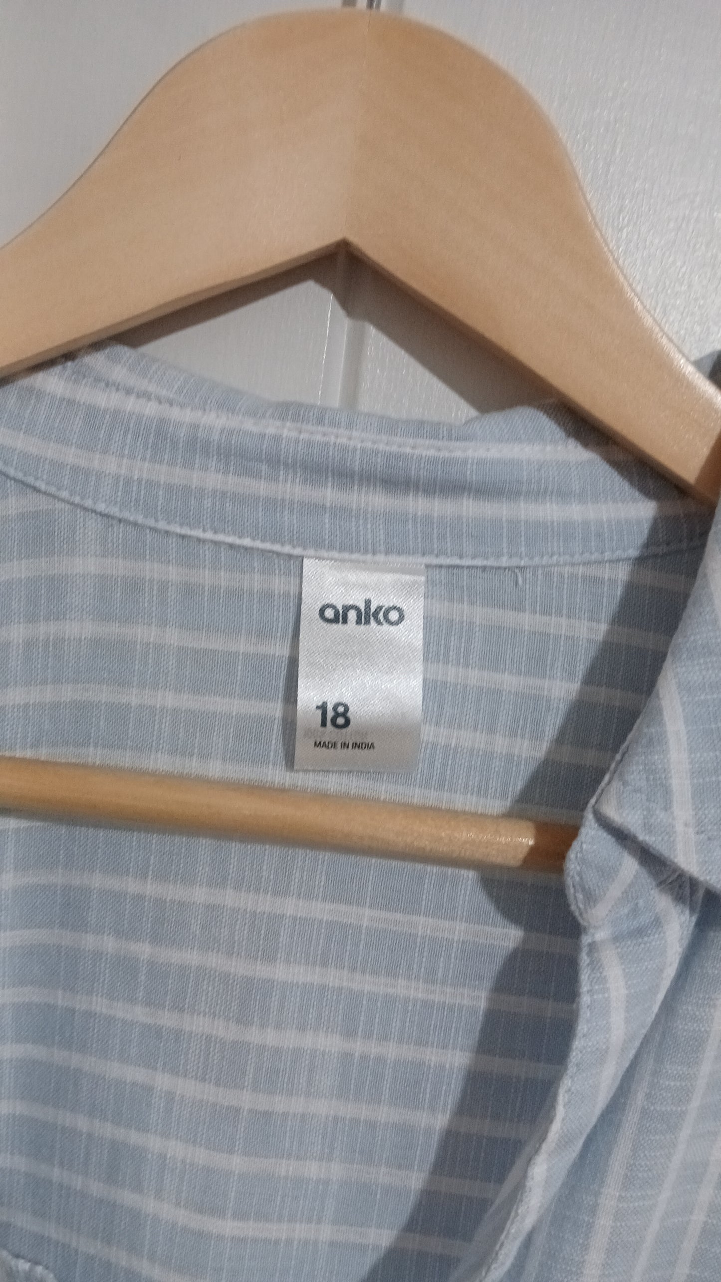 (18) Anko | Striped LS Blue Shirt