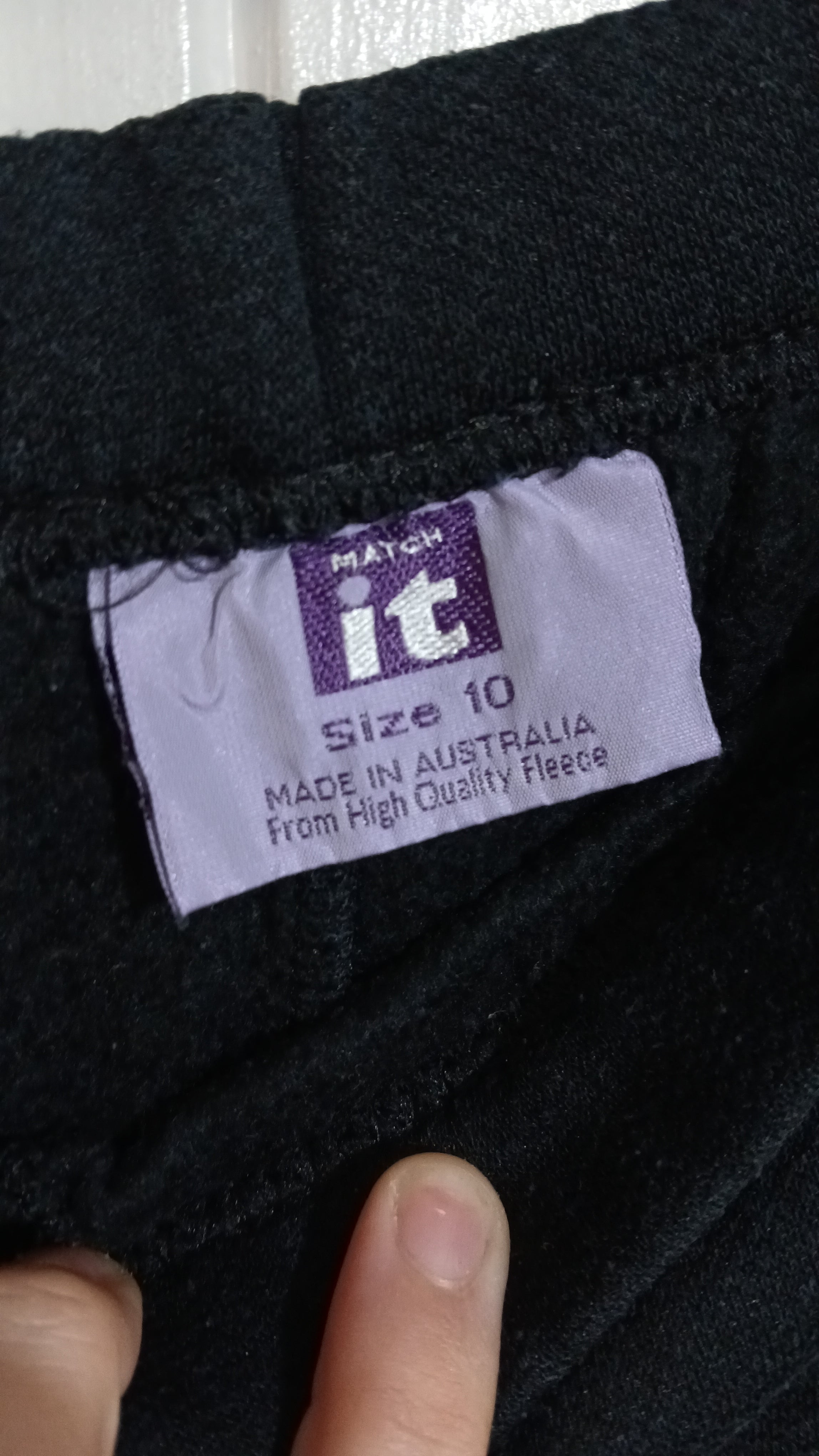 Image of (10) Match It | Black Trackpants