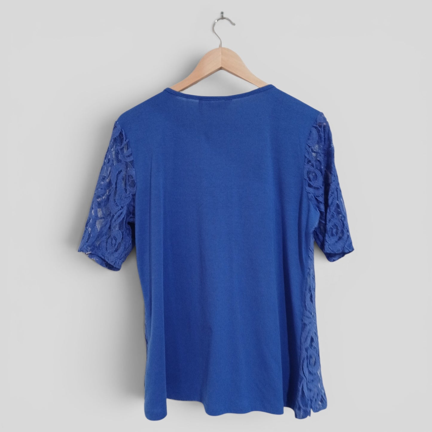 (14) Millers | Blue Lace Front Blouse