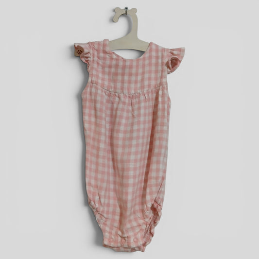 (0JNR) Cotton On Baby | Gingham Onesie