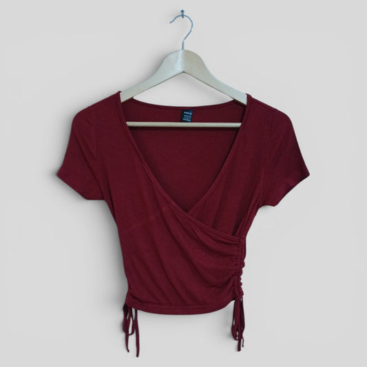 (S) Shein | Maroon Crop