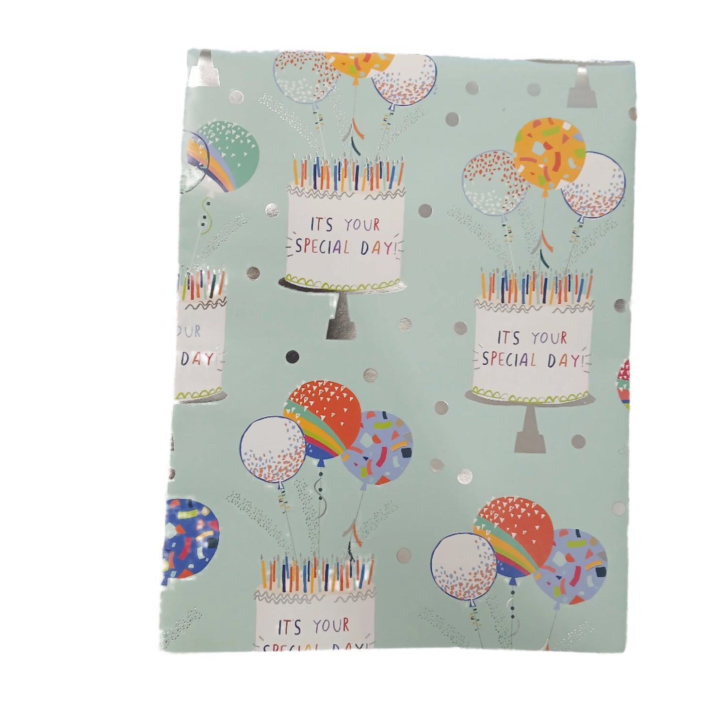 Gift Wrap | Flat & Folded /Folded Wrap - Cakes & balloons