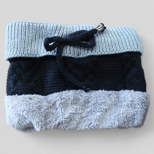 Neck Warmer | Black Grey
