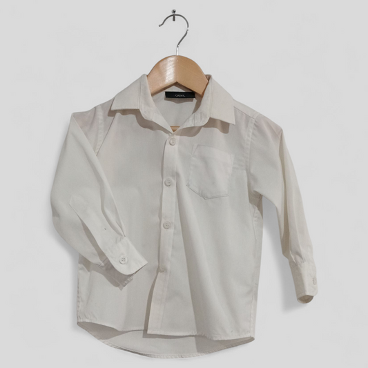(3JNR) Next | White LS Shirt