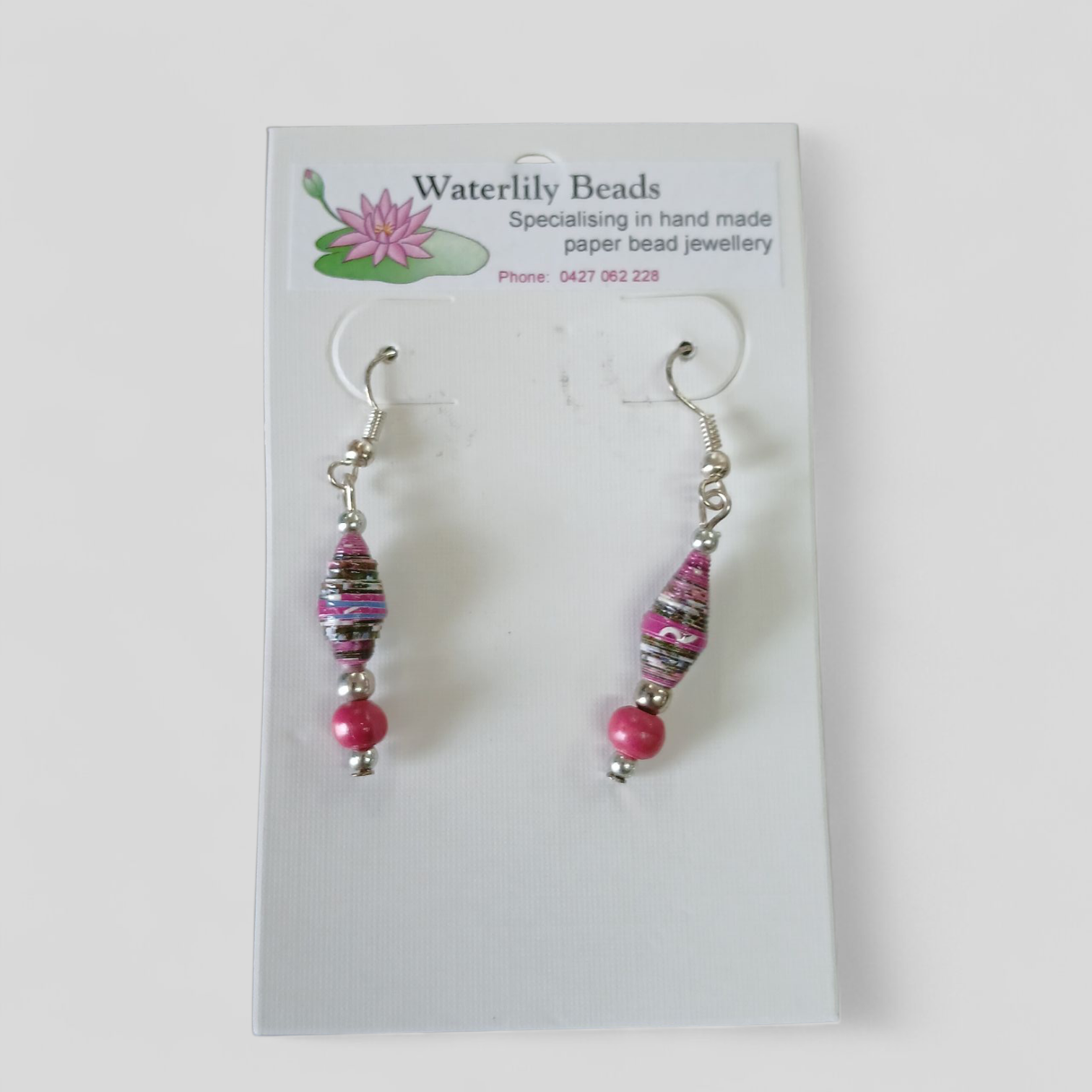 Image of Earrings | Paper Bead Single Drop Assorted