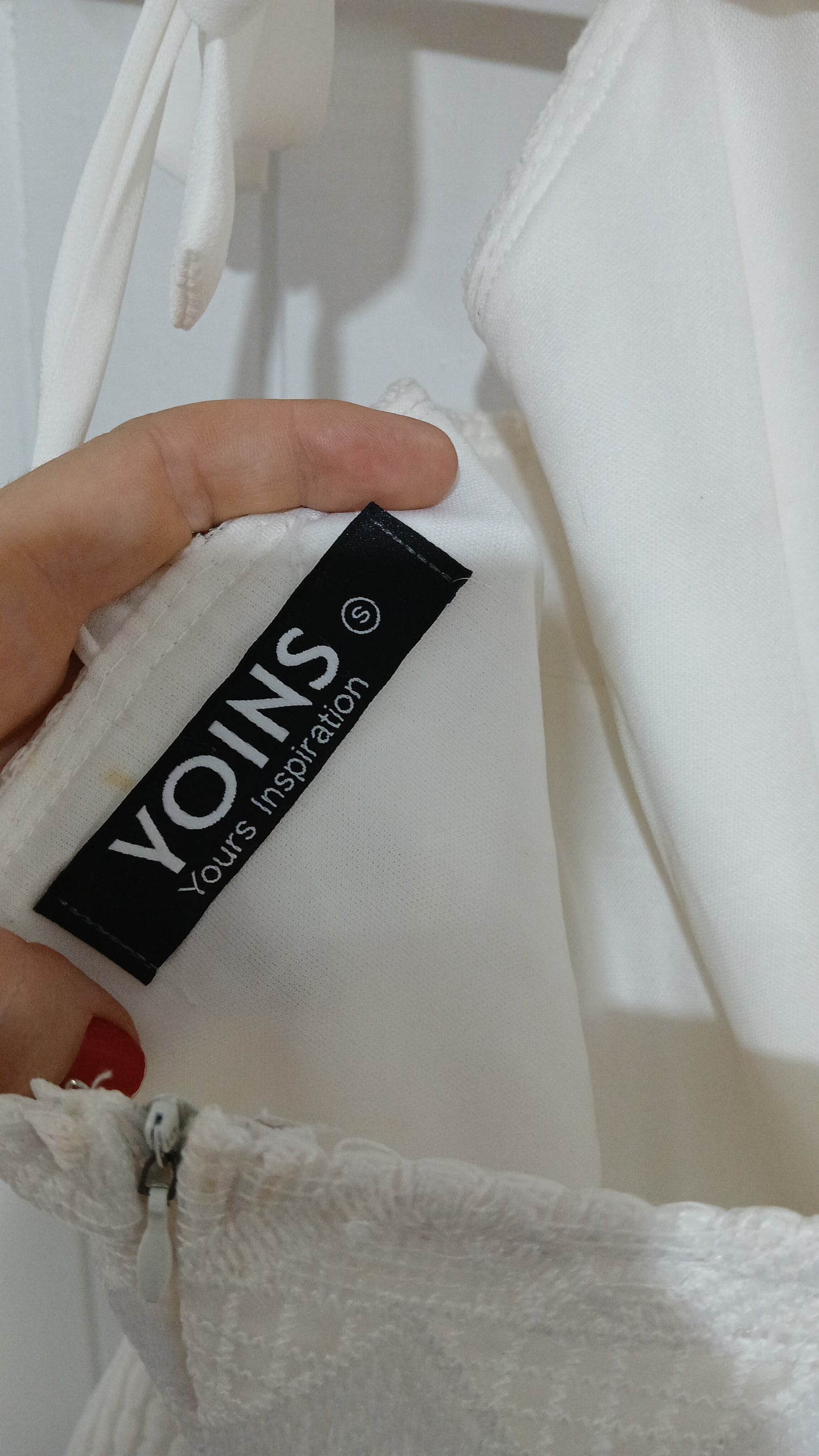 (8) YOINS | White Lace Dress