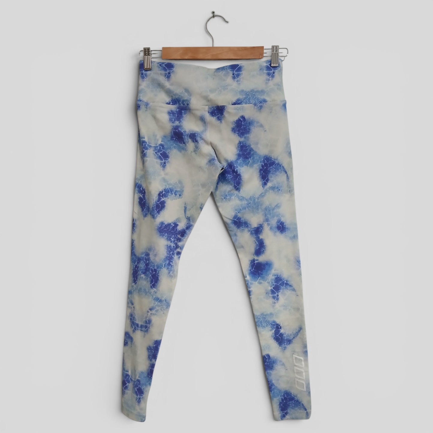 (S) Lorna Jane | Blue/White Tights