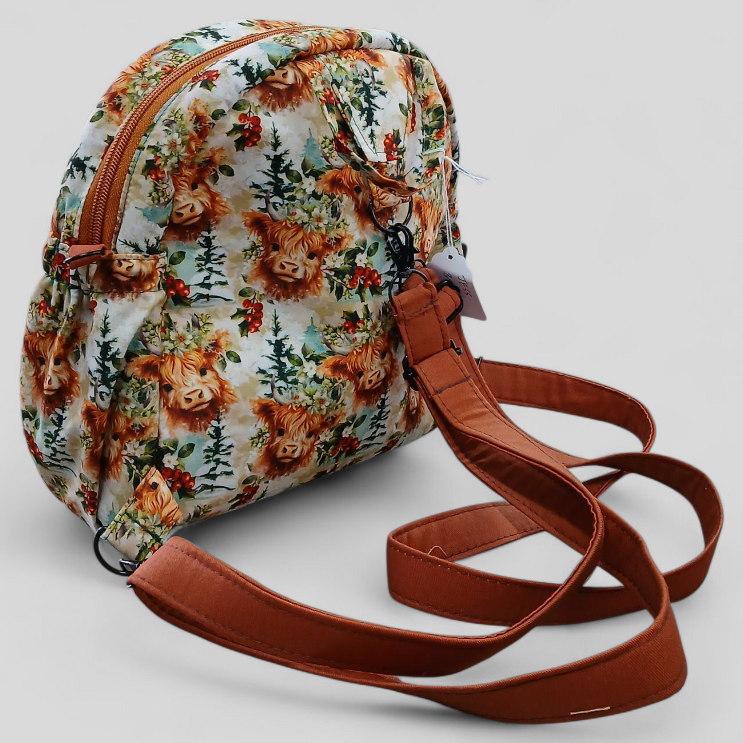 Highland Cow Snow | Mini Backpack | Tracy's Bag Creations