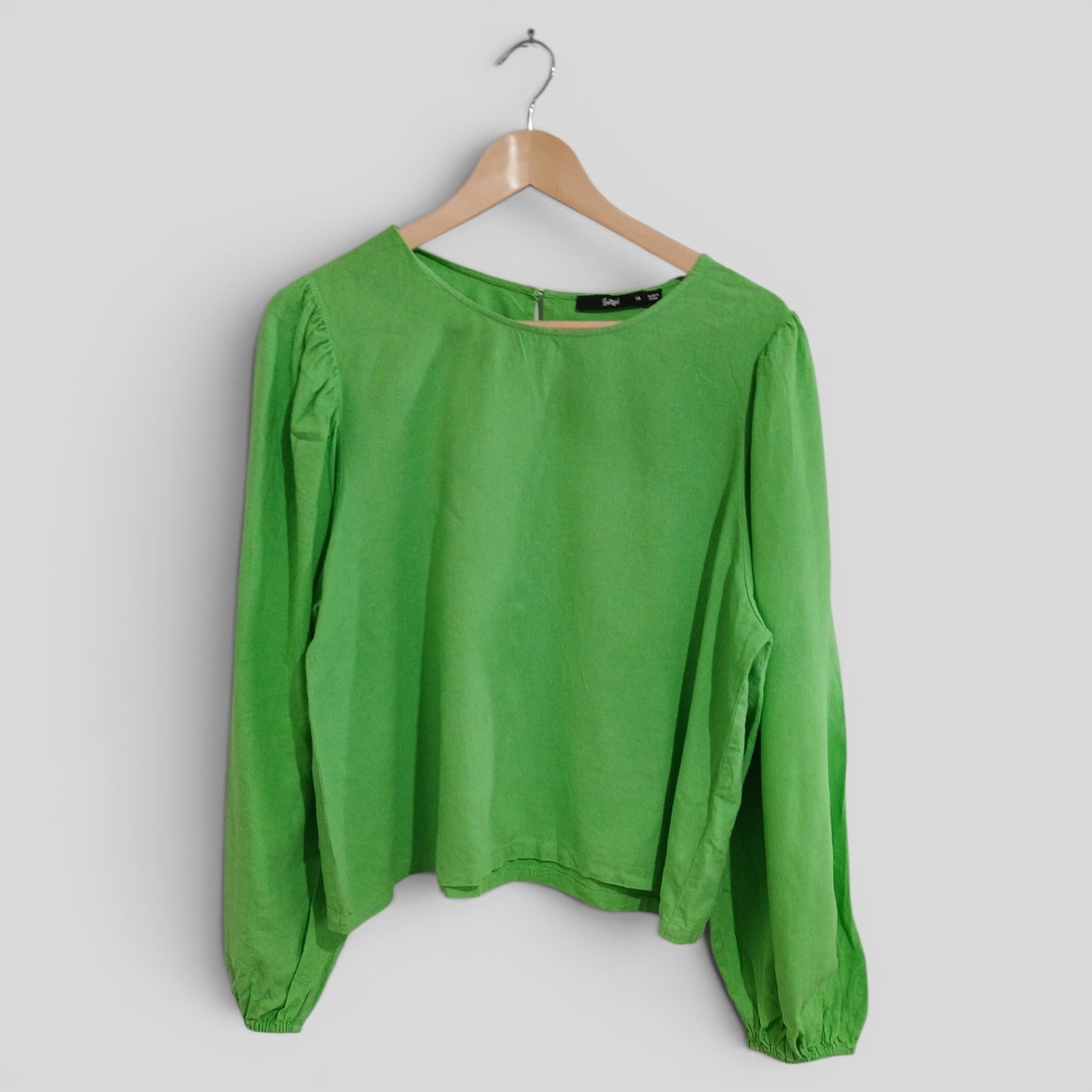 (16) Sportsgirl | Green LS Blouse