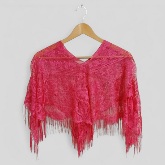 (XS/M) Hot Pink Shawl