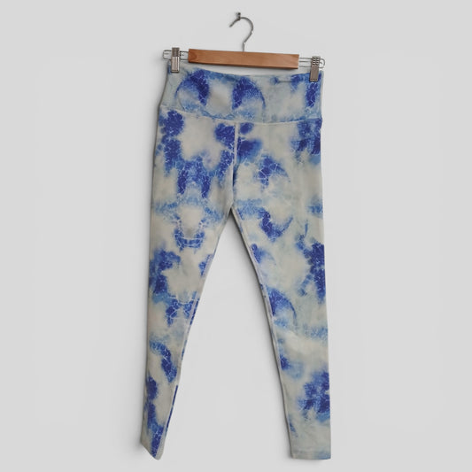 (S) Lorna Jane | Blue/White Tights