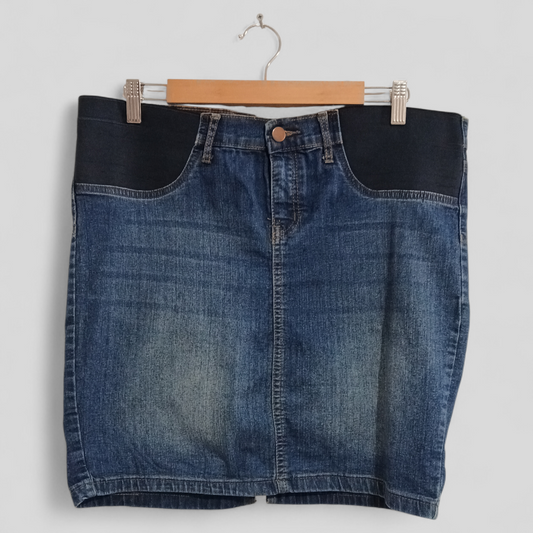 (12) Emerson | Maternity Denim Skirt