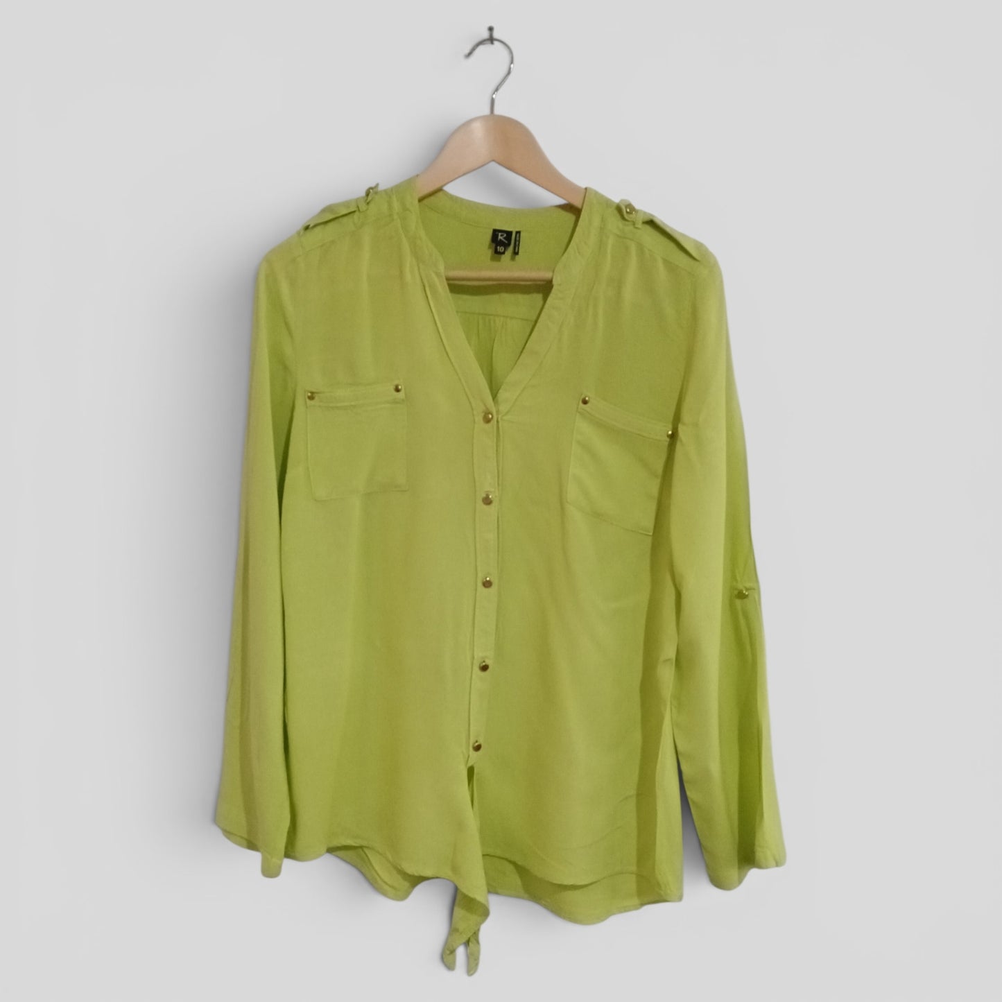 (10) Rockmans | Lime Blouse