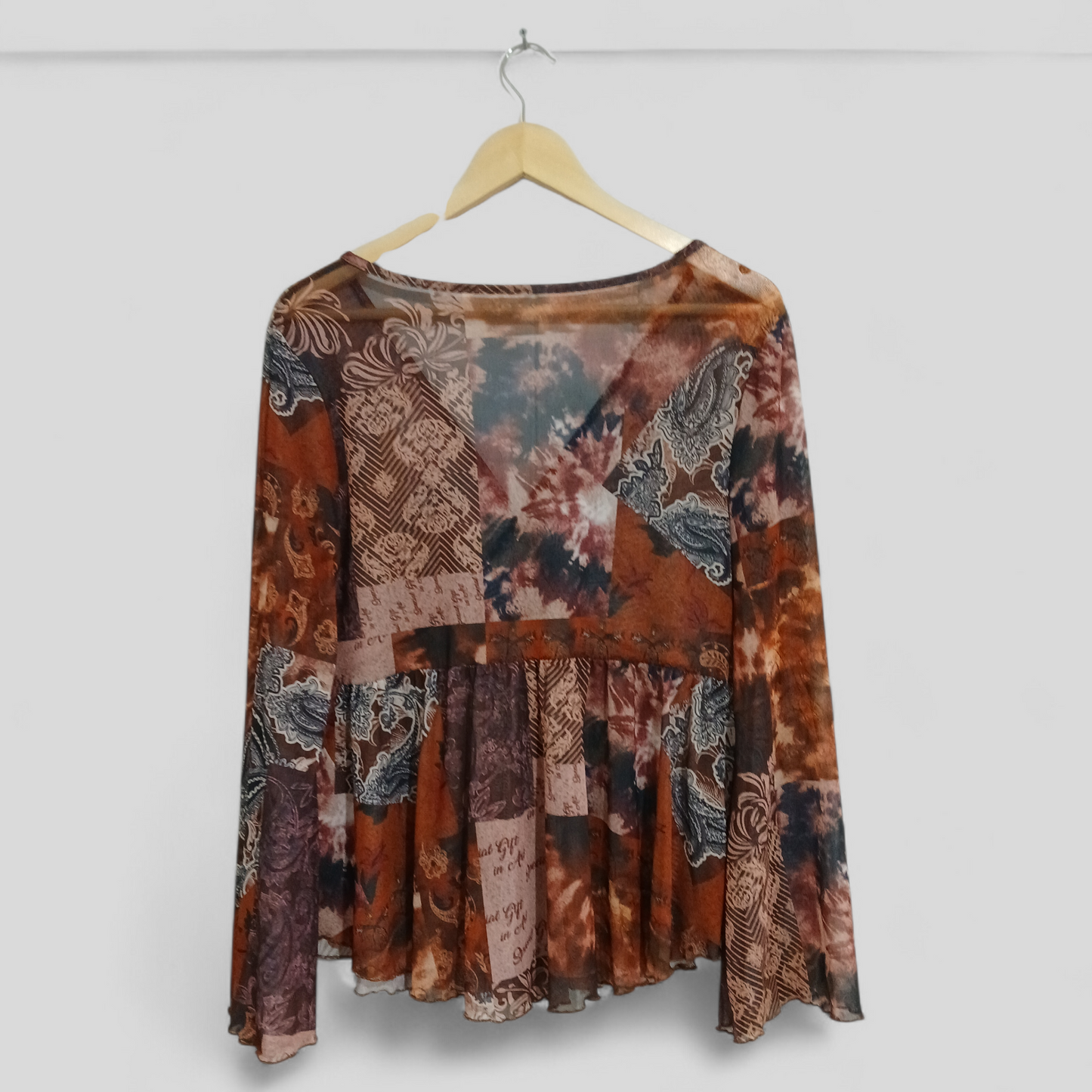 (1XL) Shein Curve | Sheer Blouse