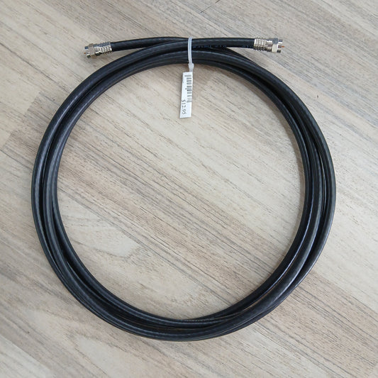 CABLE TV FLYLEAD 3MTR RG6 QUAD SHIELD COAXIAL FEMALE TO FEMALE SCREW HEX 'F' CONNECTOR