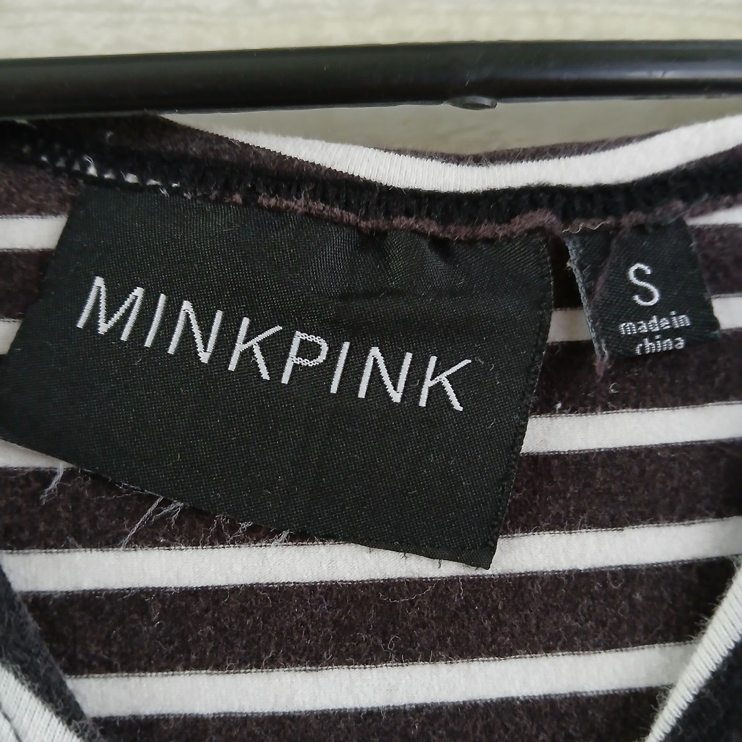 (S) Minkpink Striped Maternity Dress