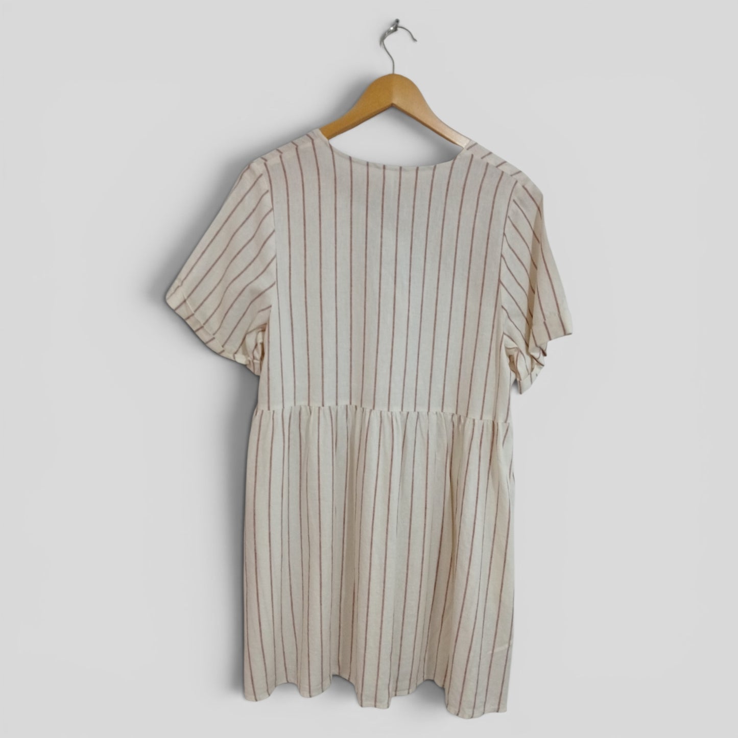 (12) &me | Linen Striped Dress | BNWT