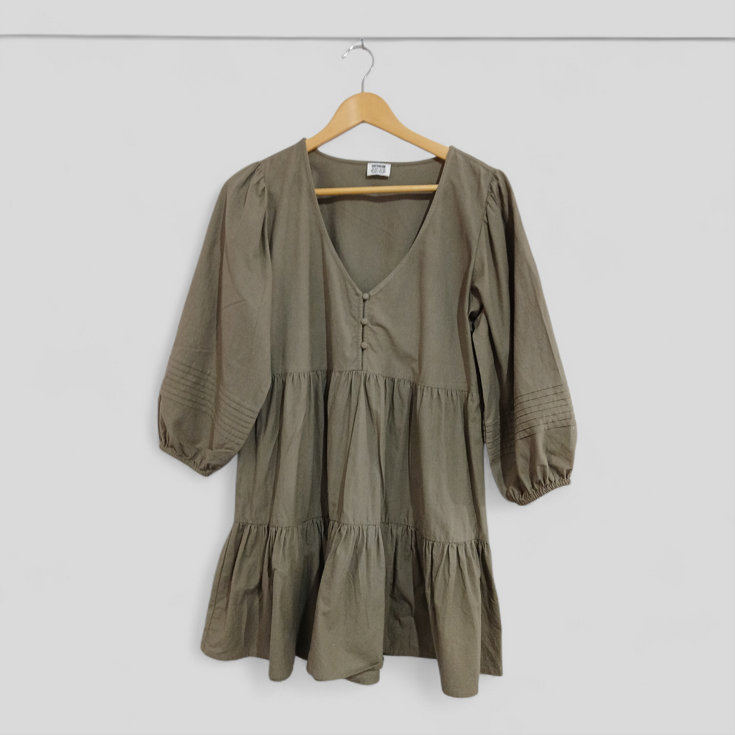 (10) Cotton On | LS Green Dress