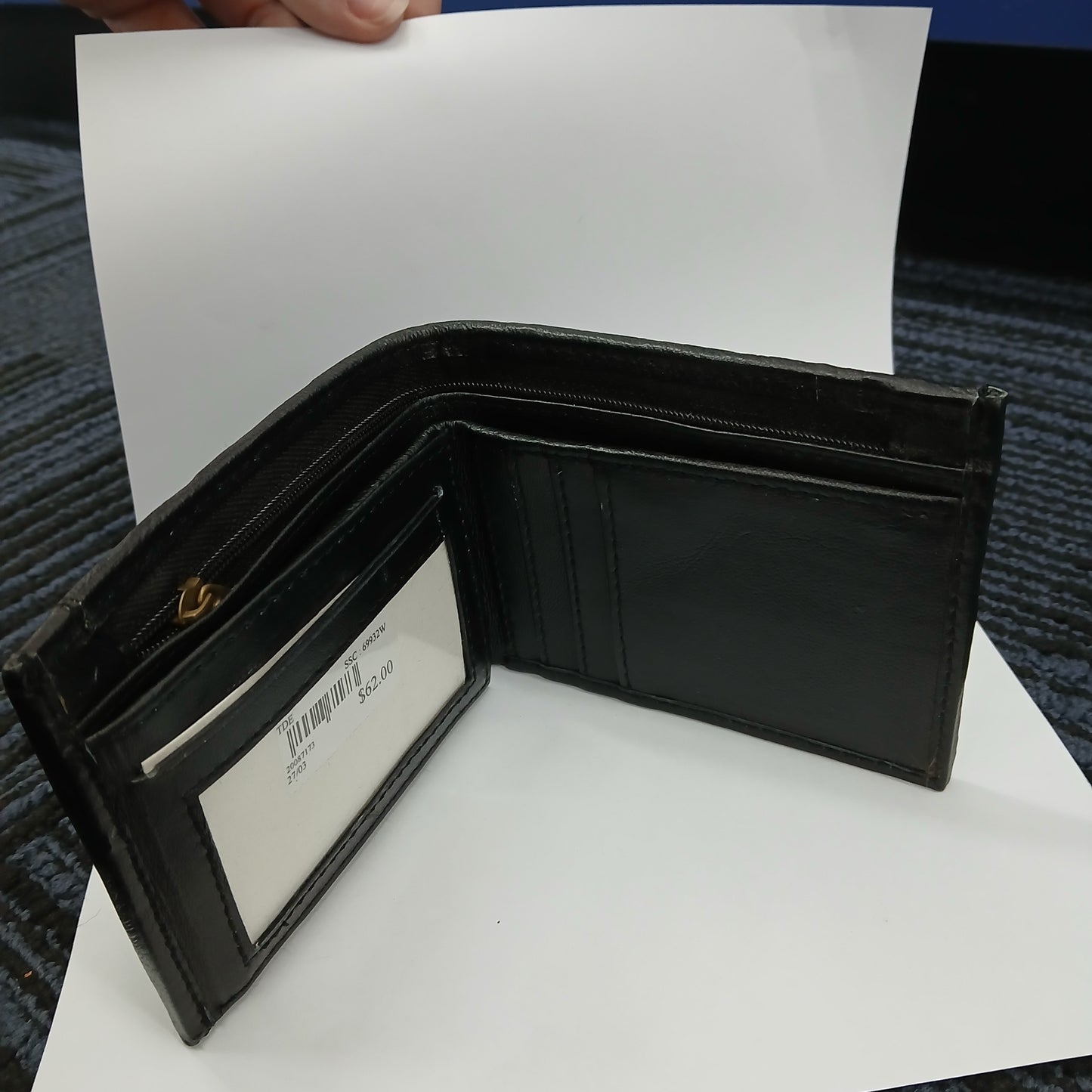 WALLET LEATHER BLACK