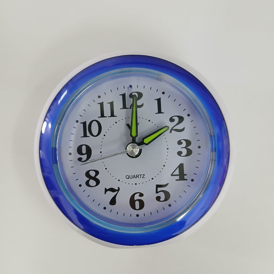 CLOCK ALARM ROUND PLASTIC