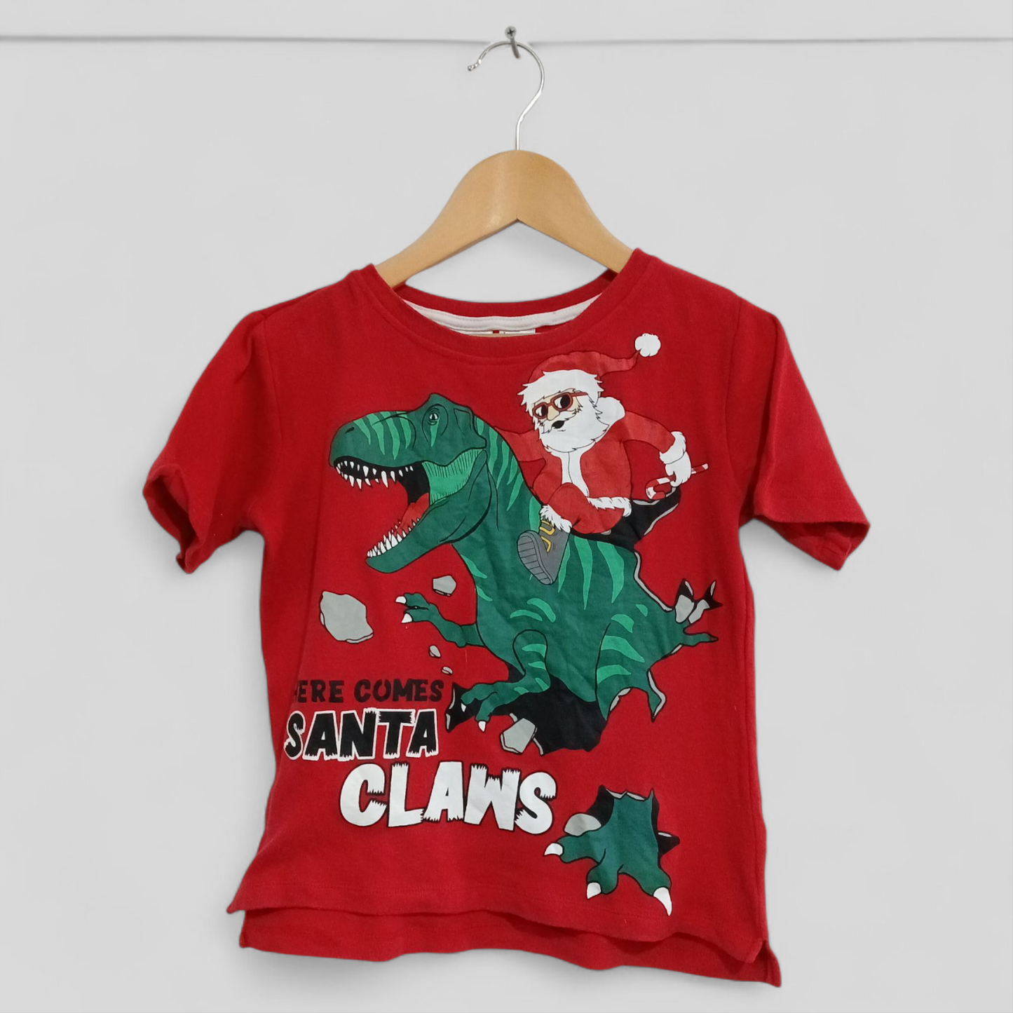 (7JNR) Best & Less | Here Comes Santa Claws PJ SET