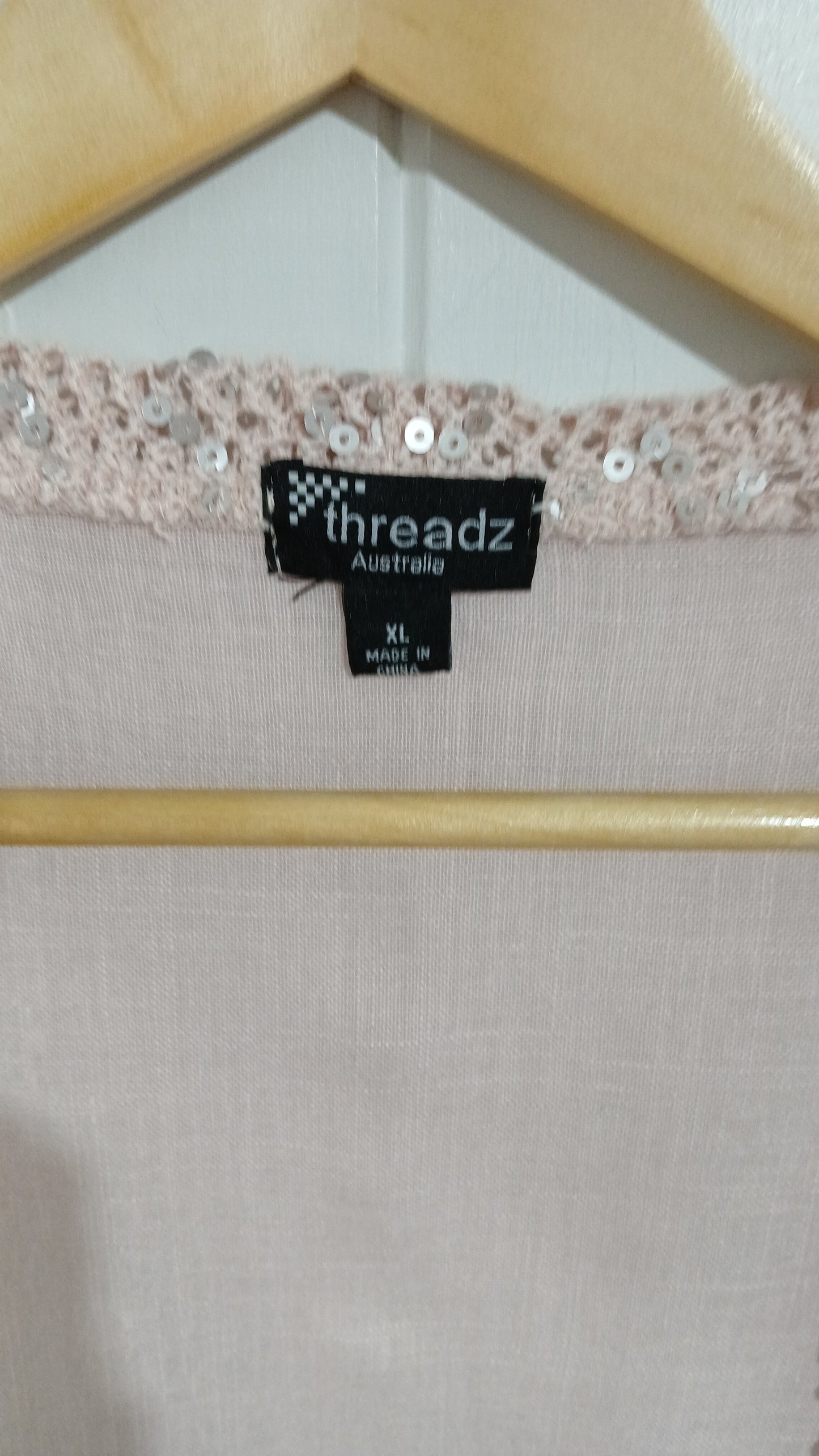 (XL) Threadz | Pink Sequin Cardi