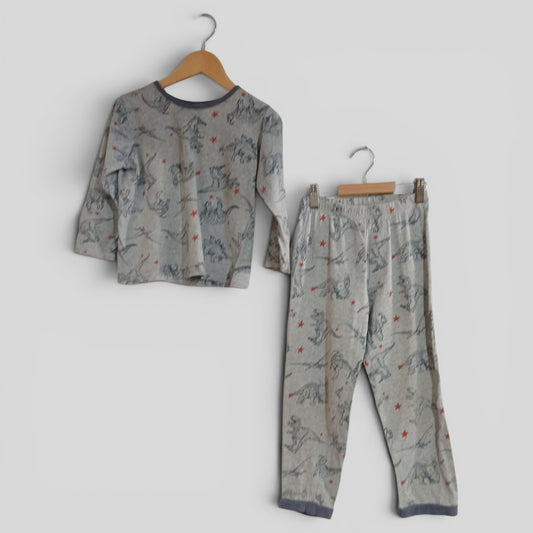 (5JNR) Milkshake | Dino PJ Set