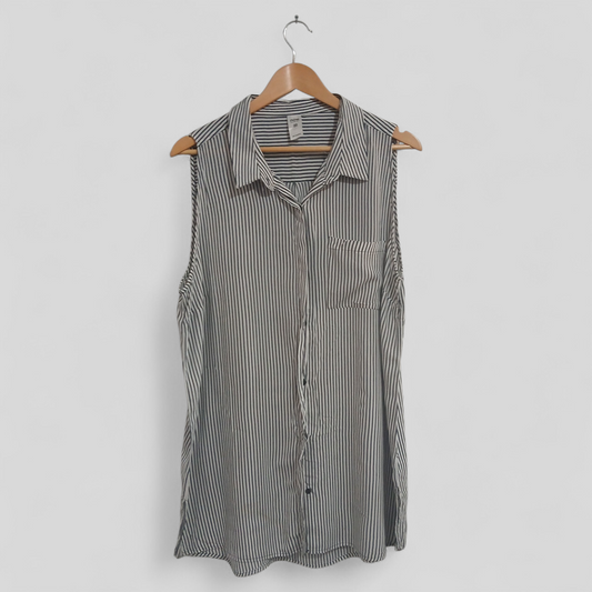 (20) Now | Striped Blouse Sleeveless