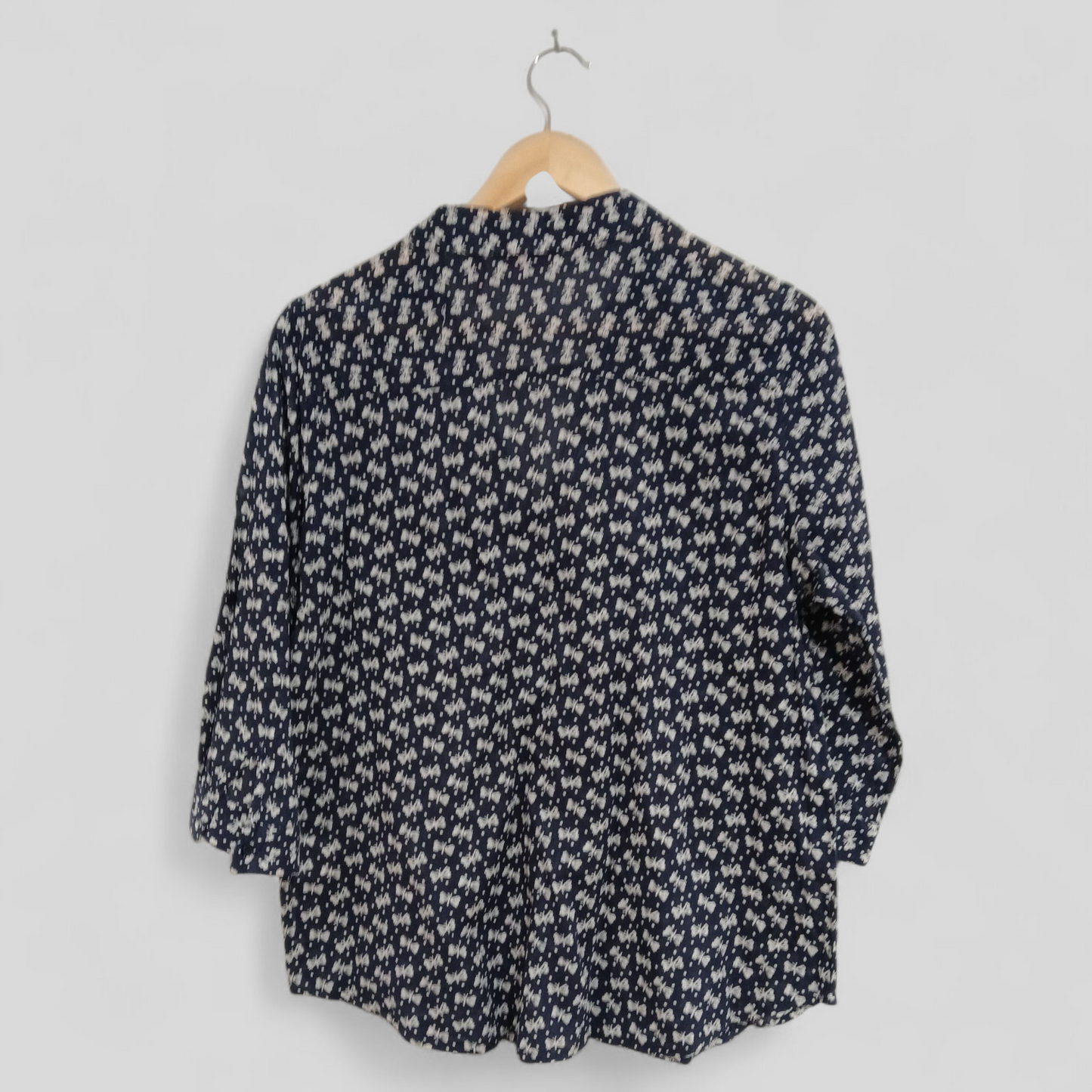 (14) Millers | Navy Cotton Print Blouse