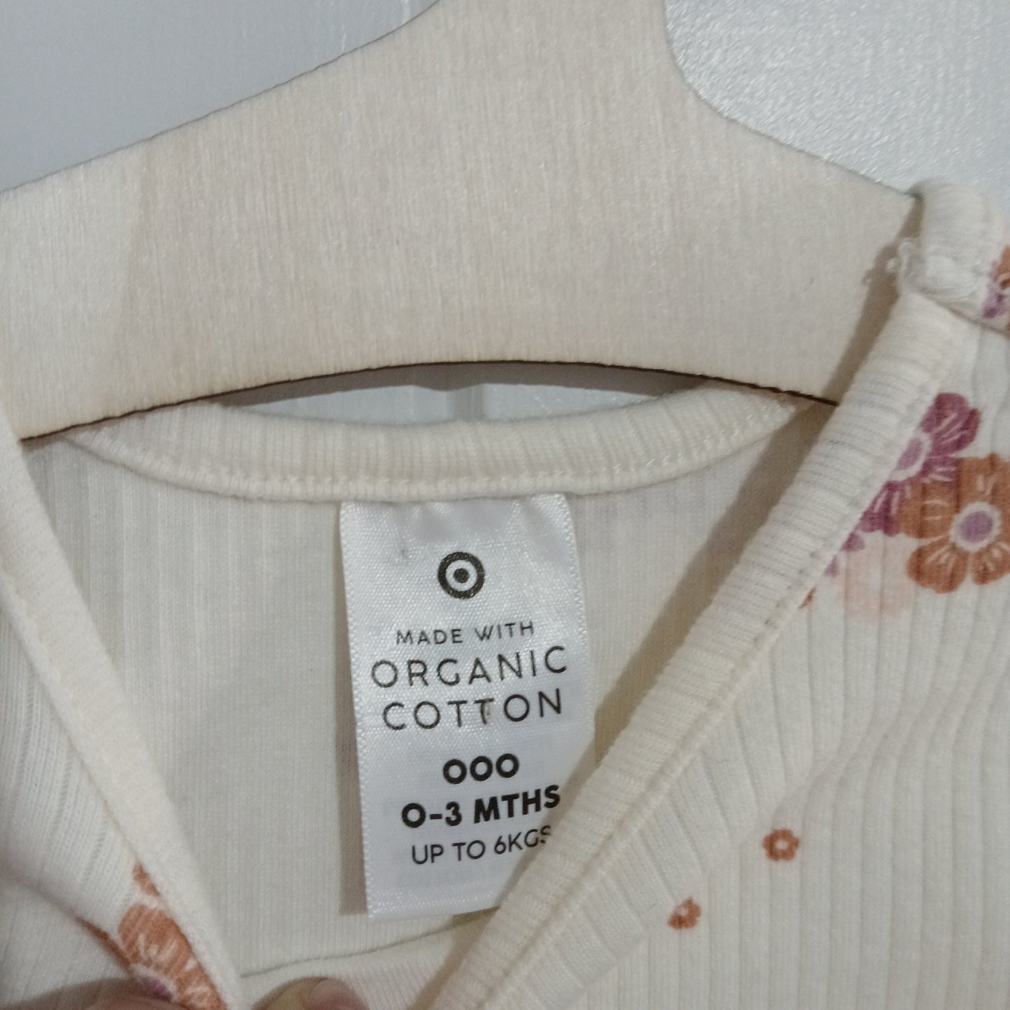 (000) Target | Floral Ribbed Top