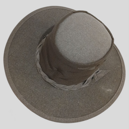NEW (S) Grey Aussie Felt Hat