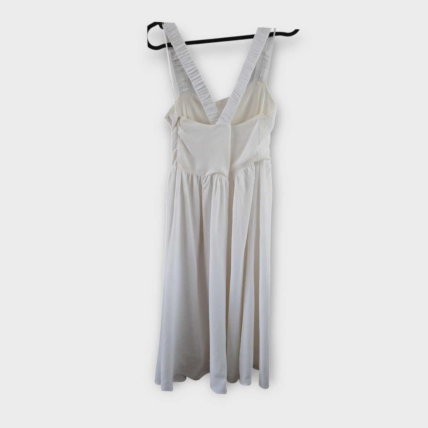 (6) Ally Linen White Dress