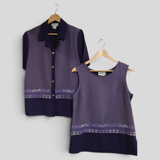 (10) Millers | Purple Blouse Set
